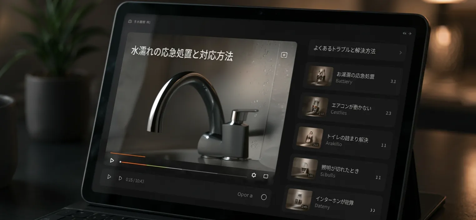 動画マニュアル画面