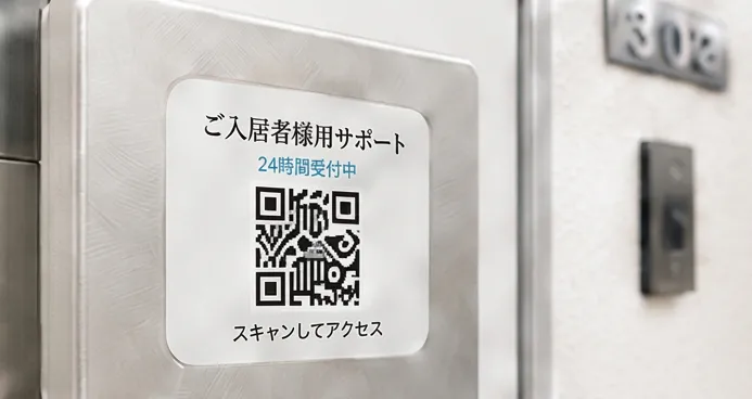 デザイン済み二次元コードシールの提供