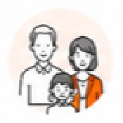 家族のアイコンイラスト