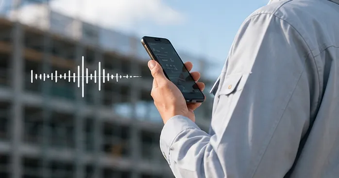 スマホ音声入力で即時反映